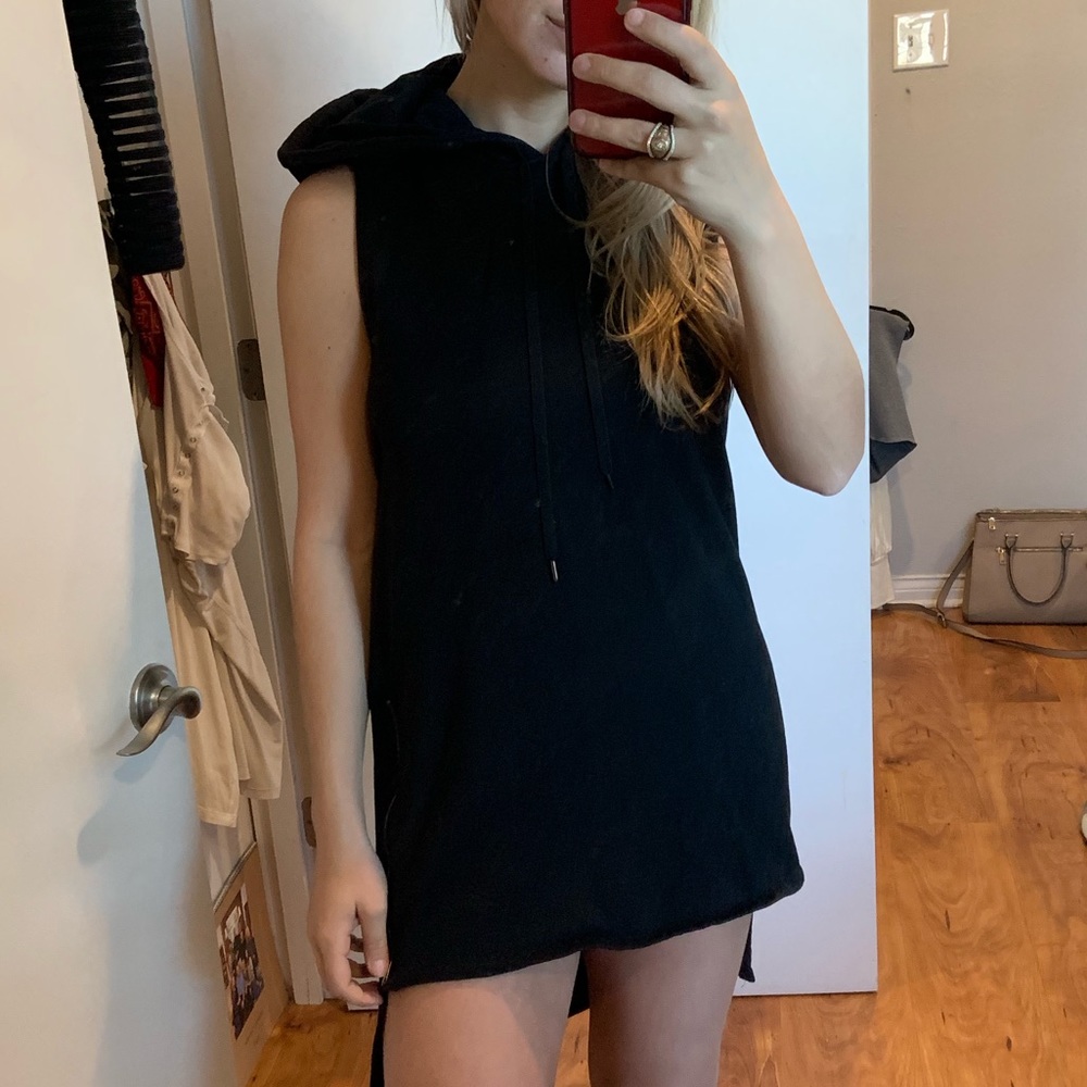 Hooded tee shirt dress